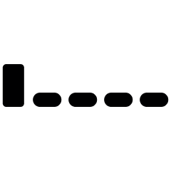 Signal Very Low Icon from Ultimate Bold Set