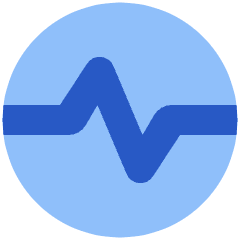 Wave Signal Circle Icon from Plump Flat Set