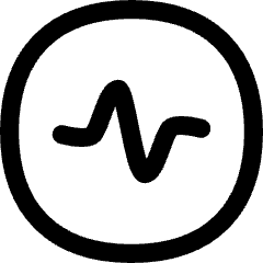 Wave Signal Circle Icon from Flex Line Set