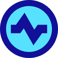 Wave Signal Circle Icon from Sharp Pop Set
