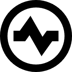 Wave Signal Circle Icon from Sharp Remix Set