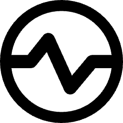 Wave Signal Circle Icon from Core Remix Set