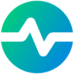 Wave Signal Circle Icon from Plump Gradient Set