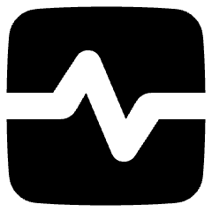 Wave Signal Square Icon from Plump Solid Set