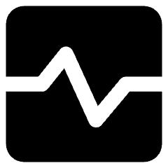 Wave Signal Square Icon from Core Solid Set