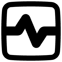 Wave Signal Square Icon from Plump Remix Set