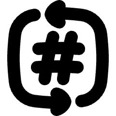 Channel Slack Icon from Flex Solid Set