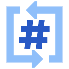 Channel Slack Icon from Sharp Flat Set