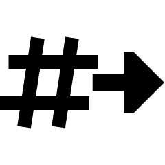 Go To Channel Slack Icon from Sharp Solid Set