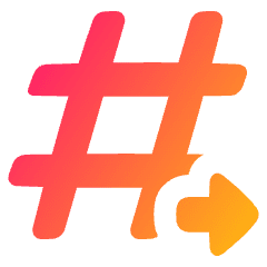 Go To Channel Slack Icon from Plump Gradient Set