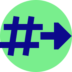 Go To Channel Slack Icon from Sharp Pop Set