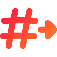 Go To Channel Slack Icon from Flex Gradient Set