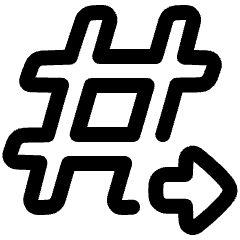 Go To Channel Slack Icon from Plump Line Set
