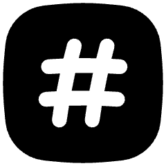 Hashtag Tag Channel Phone Number Icon from Flex Solid Set