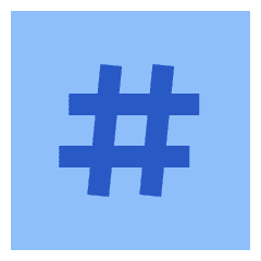 Hashtag Tag Channel Phone Number Icon from Sharp Flat Set