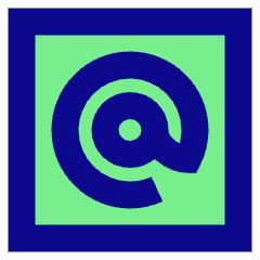 Mention Account Username Email Address Icon from Sharp Pop Set
