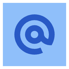 Mention Account Username Email Address Icon from Sharp Flat Set