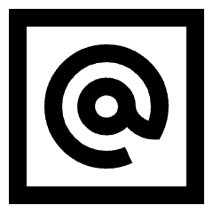 Mention Account Username Email Address Icon from Sharp Line Set