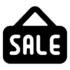 Real Estate Sign Board Sale Icon from Ultimate Bold Set