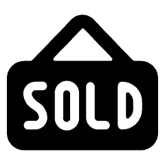 Real Estate Sign Board Sold Icon from Ultimate Bold Set