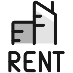 Real Estate Sign Building Rent Icon from Ultimate Colors Set