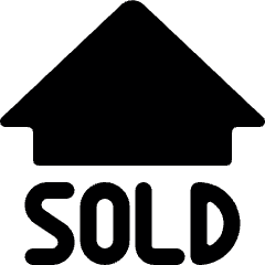 Real Estate Sign House Sold Icon from Ultimate Bold Set