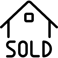 Real Estate Sign House Sold Icon from Ultimate Light Set