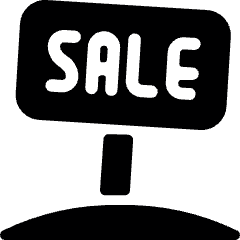 Real Estate Sign Sale 1 Icon from Ultimate Bold Set