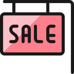 Real Estate Sign Sale Icon from Ultimate Colors Set