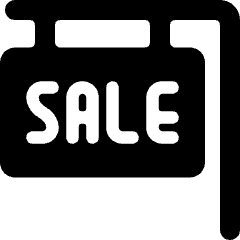 Real Estate Sign Sale Icon from Ultimate Bold Set