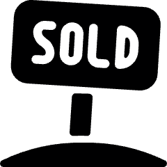 Real Estate Sign Sold Icon from Ultimate Bold Set