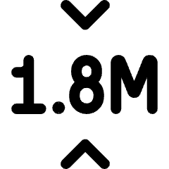 Road Sign 1.8m High Icon from Ultimate Regular Set