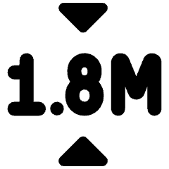 Road Sign 1.8m High Icon from Ultimate Bold Set