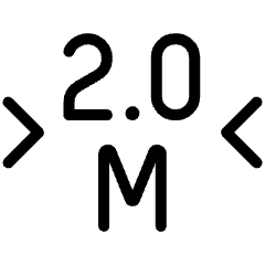 Road Sign 2.0m Wide Icon from Ultimate Light Set