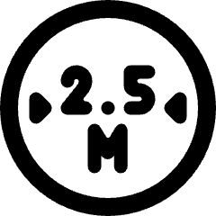 Road Sign 2 5 M Wide Alternate Icon from Ultimate Bold Set