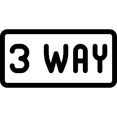 Road Sign 3 Way Icon from Ultimate Light Set