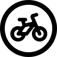 Road Sign Bicycles Alternate Icon from Ultimate Bold Set