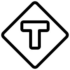 Road Sign Deadend 1 Icon from Ultimate Light Set