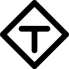 Road Sign Deadend Alternate Icon from Ultimate Bold Set