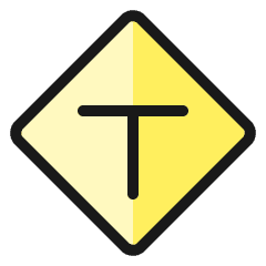 Road Sign Deadend Icon from Ultimate Colors Set