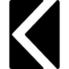 Road Sign Left Arrow Icon from Ultimate Bold Set