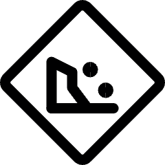 Road Sign Mudslide Icon from Ultimate Regular Set