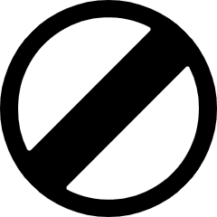 Road Sign NO Entry 1 Alternate Icon from Ultimate Bold Set