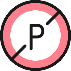 Road Sign No Parking Allowed Icon from Ultimate Colors Set