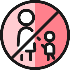 Road Sign No Pedestrian Crossing Icon from Ultimate Colors Set
