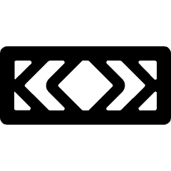 Road Sign Obstruction Horizontal Alternate Icon from Ultimate Bold Set