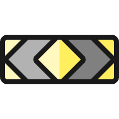 Road Sign Obstruction Horizontal Icon from Ultimate Colors Set