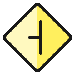 Road Sign Right Turn Icon from Ultimate Colors Set