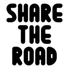 Road Sign Share The Road Alternate Icon from Ultimate Bold Set