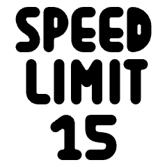 Road Sign Speed Limit 15 Alternate Icon from Ultimate Bold Set